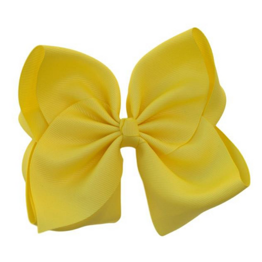 6 inch Yellow Hair Bow