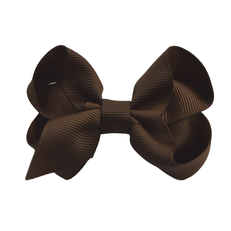 2.5 inch Brown Bow