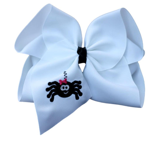 Miss Spider Embroidered Bow