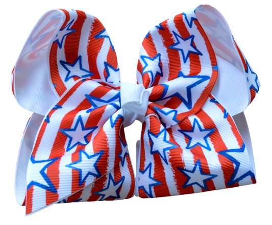 Stars and Stripes Layered Bow