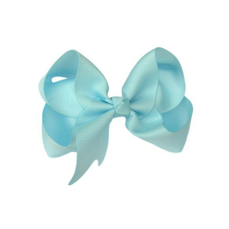 3 inch Light Blue Hair Bow