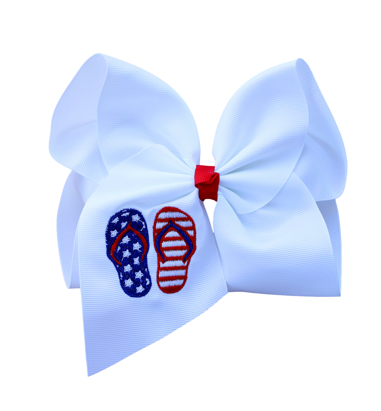 Flip Flop Embroidered Bow