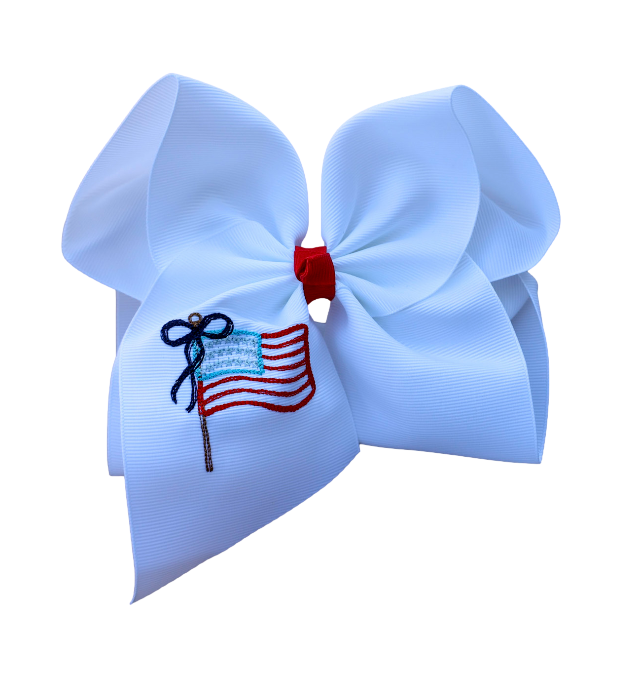 Sweet Flag Embroidered Bow