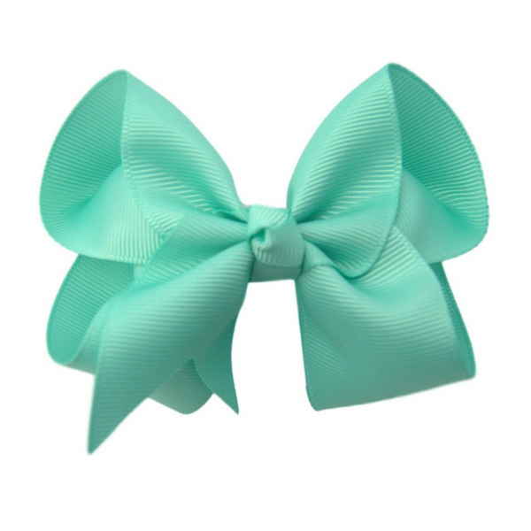 5 inch Aqua Hair Bow