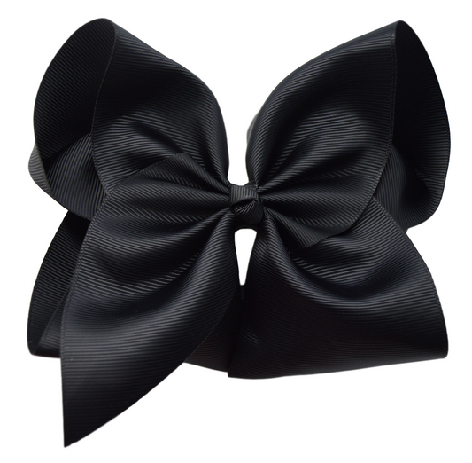 6 inch Black Hair Bow