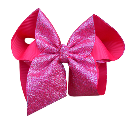 Passion Fruit Glitter Bow (Large)