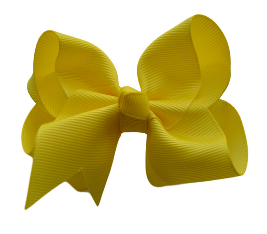 3 inch Yellow Hair Bow