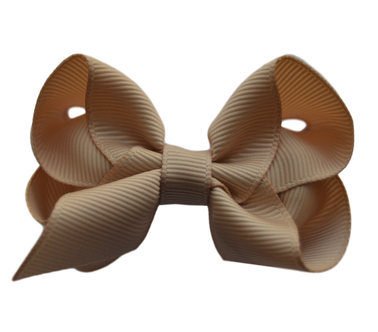 2.5 inch Tan Bow