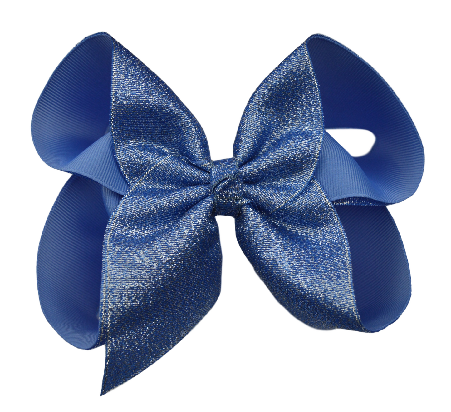 Denim Glitter Bow (Large)