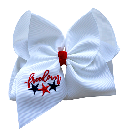 Freedom Embroidered Bow