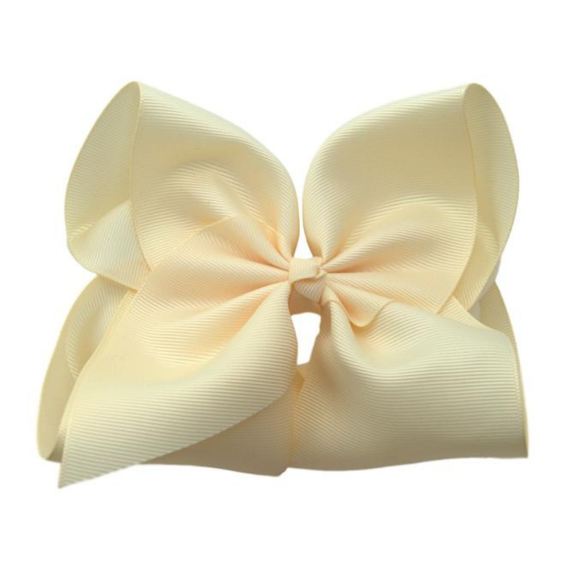 6 inch Cream Hair Bow