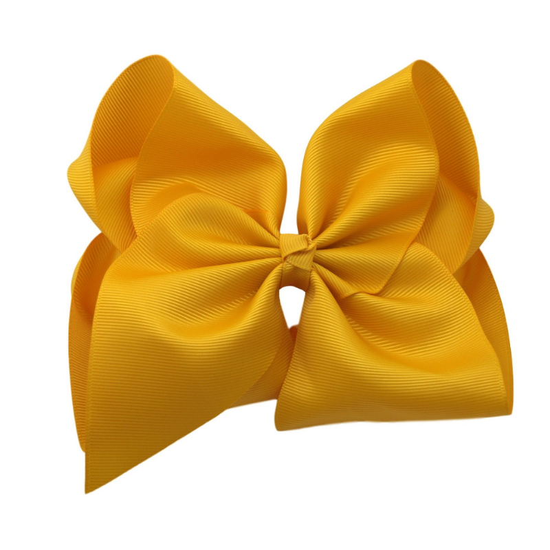 6 inch Mustard Hair Bow