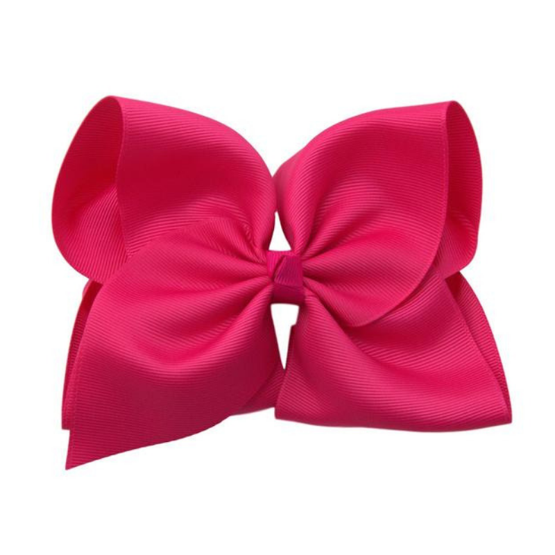 6 inch Shocking Pink Hair Bow