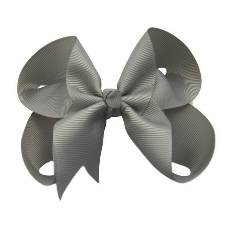 4 inch Silver Hair Bow