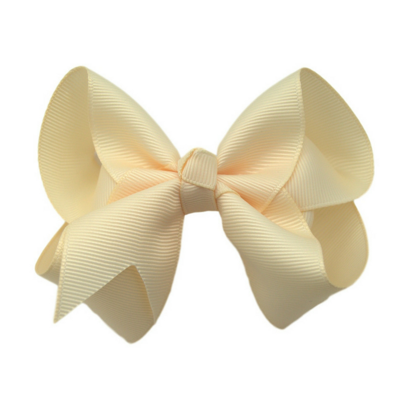 4 inch Cream Hair Bow