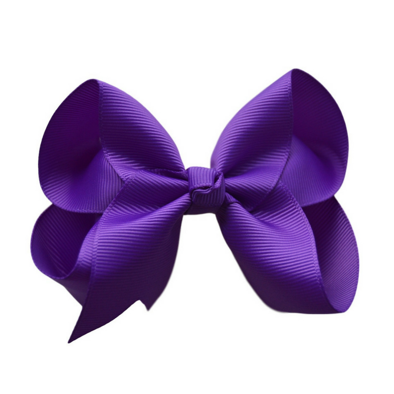 4 inch Purple Hair Bow