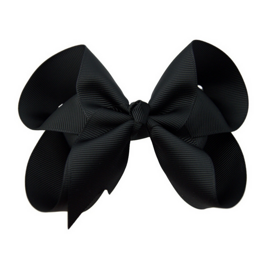 4 inch Black Hair Bow