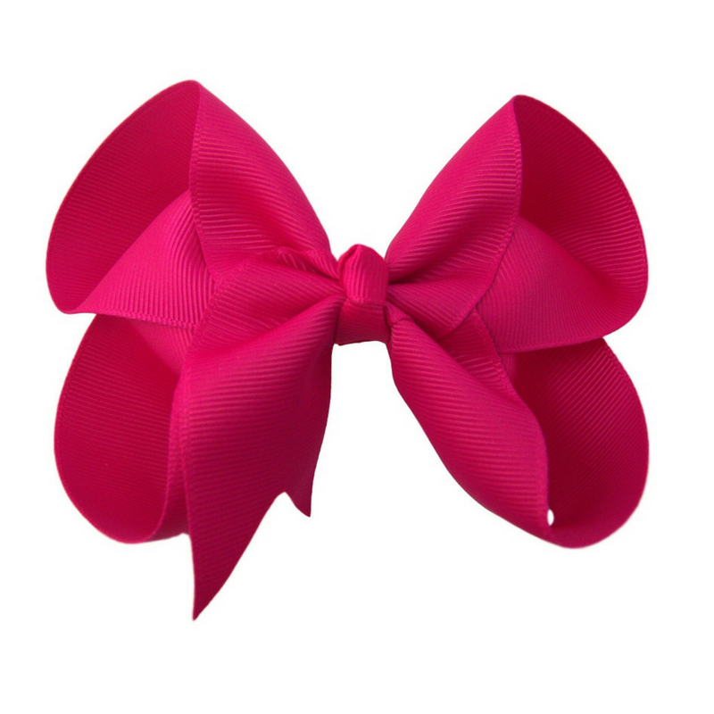 4 inch Shocking Pink Hair Bow