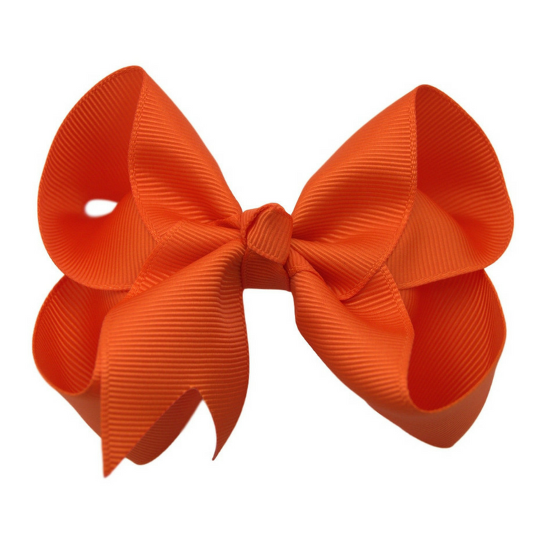 4 inch Orange Bow