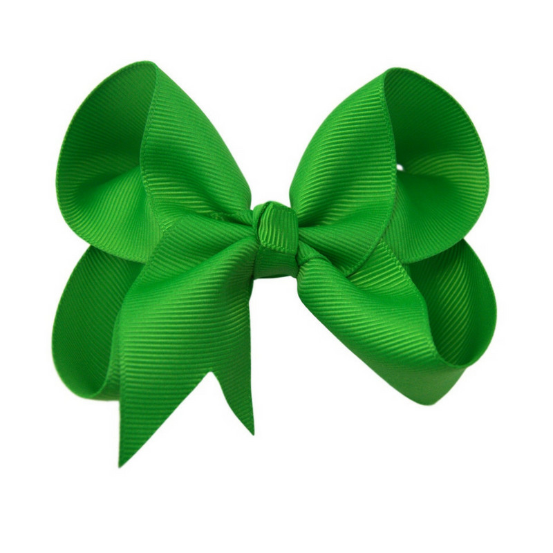 4 inch Green Hair Bow