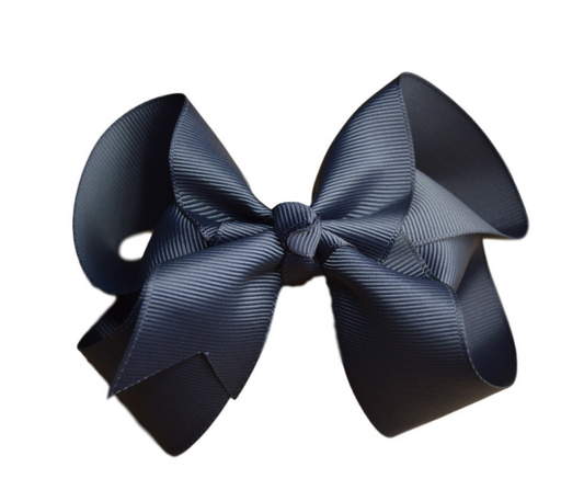 3 inch Charcoal Hair Bow