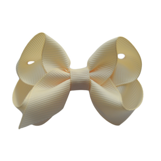 2.5 inch Cream Bow